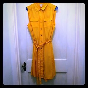 Banana Republic button front mini dress,sleeveless